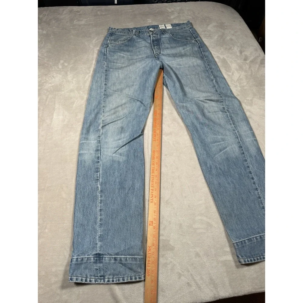 Vintage Levis Engineered Jeans Size 34x34 Light Blue Wash Rare